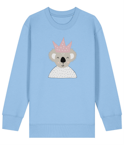 Koala pink crown Kids Sweatshirt - Dottie Koala