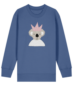 Koala pink crown Kids Sweatshirt - Dottie Koala