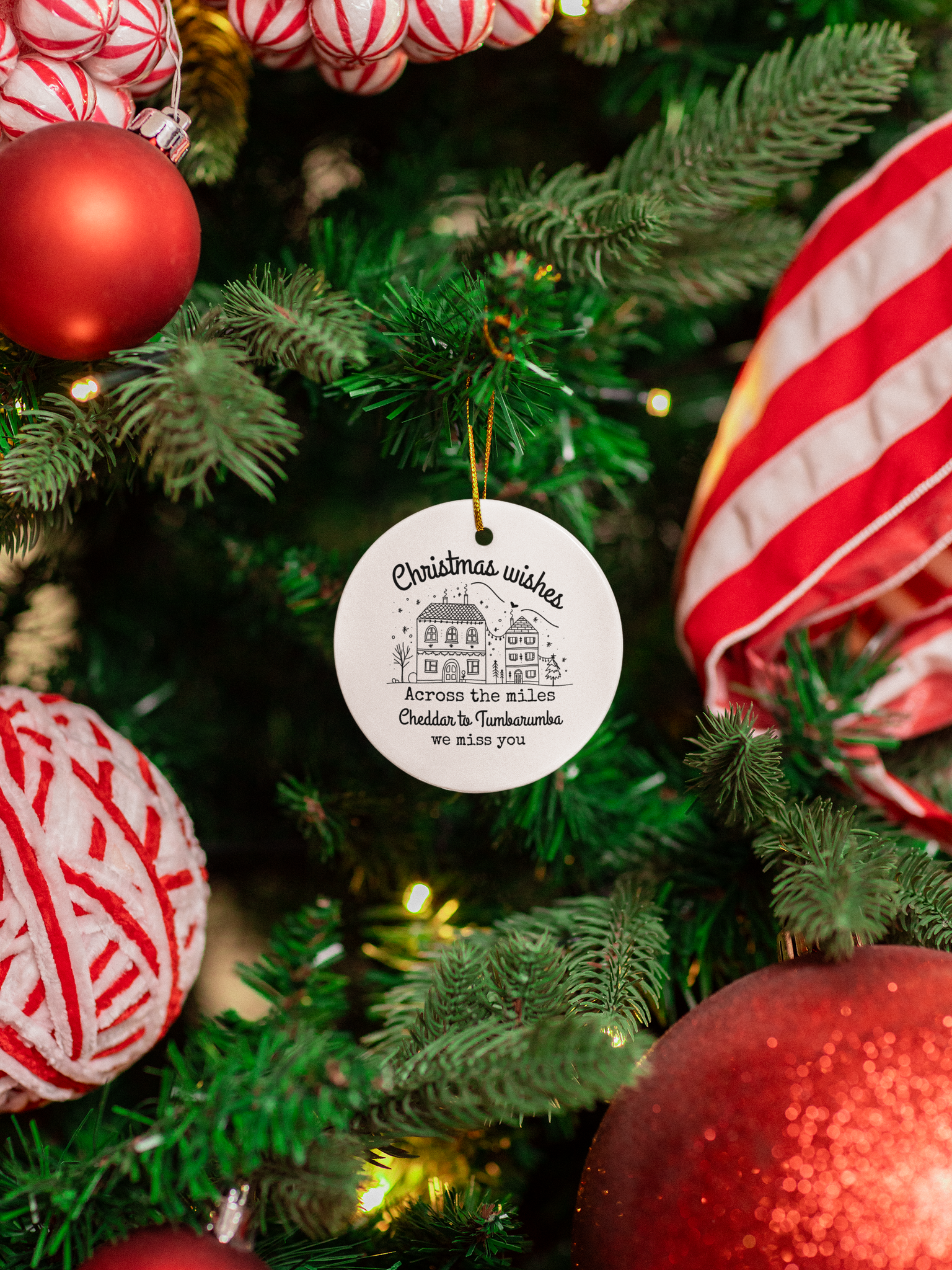 Long distance daughter and long distance friend- Inspiration behind our personalised Christmas decoration