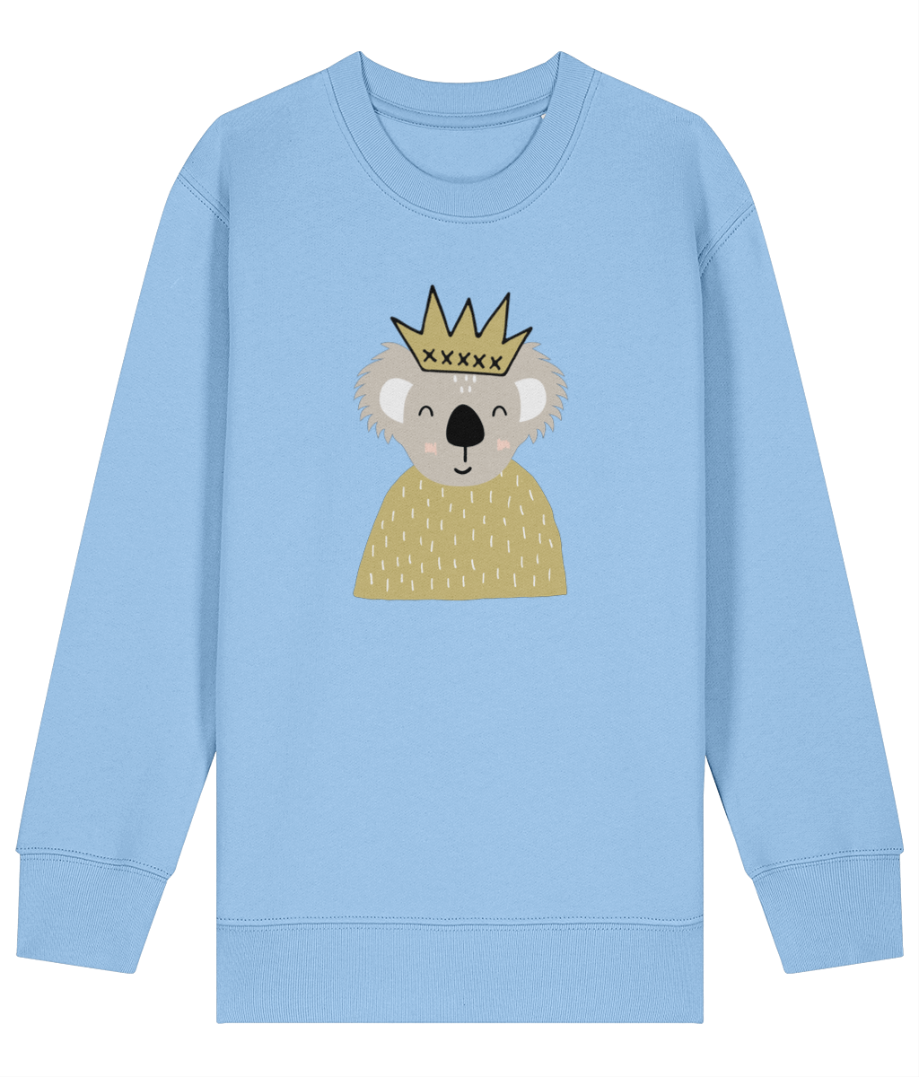 Koala Yellow crown kids sweatshirt - Dottie Koala