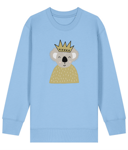 Koala Yellow crown kids sweatshirt - Dottie Koala