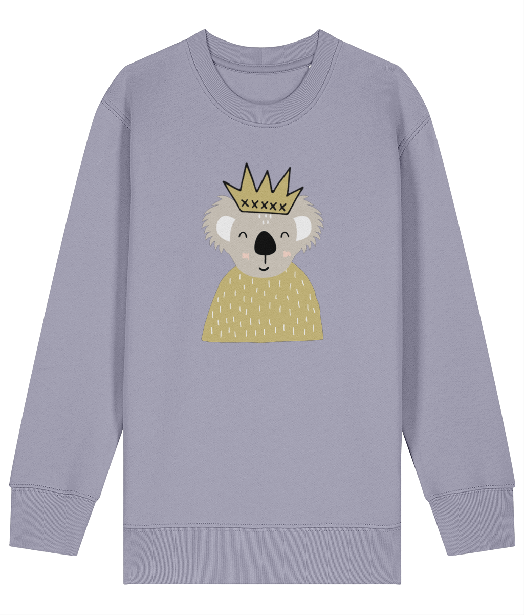 Koala Yellow crown kids sweatshirt - Dottie Koala