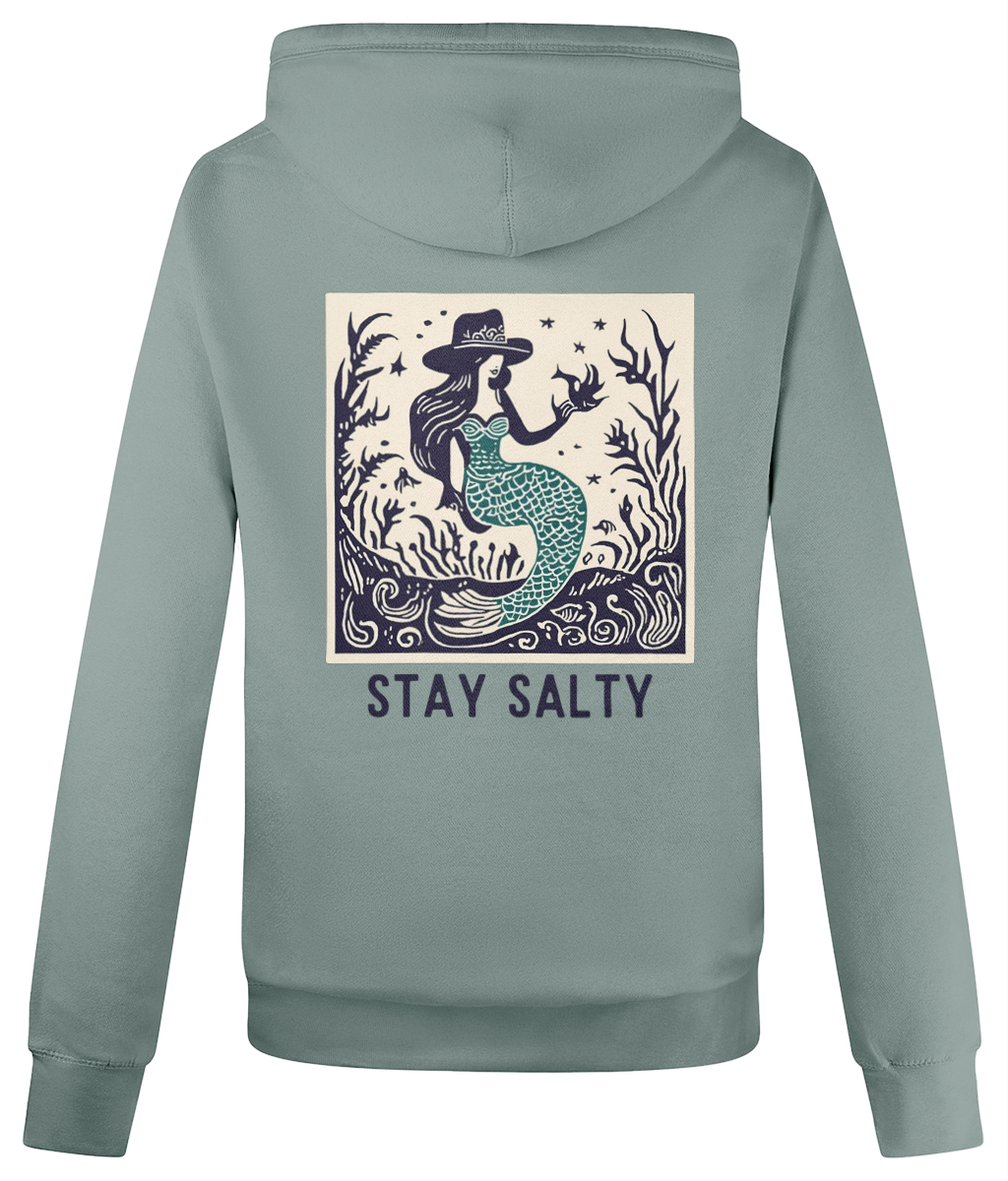 Stay Salty Unisex Hoodie- Cowgirl Mermaid