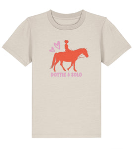 Personalised Pony & Rider  Kids Tshirt - 100% organic cotton