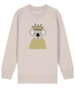 Koala Yellow crown kids sweatshirt - Dottie Koala