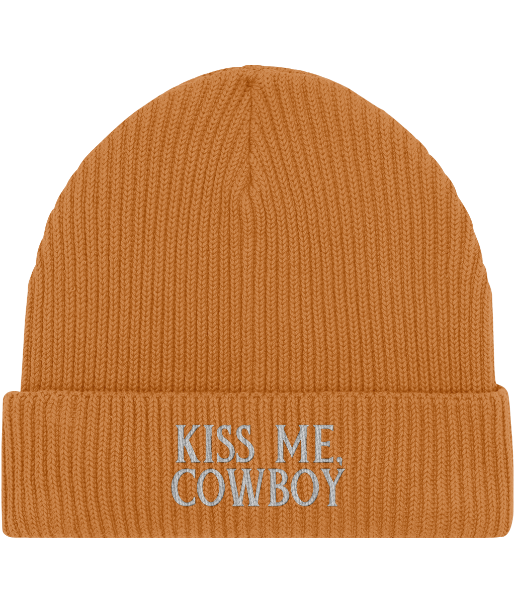 Embroidered  Fisherman Beanie | Kiss Me Cowboy