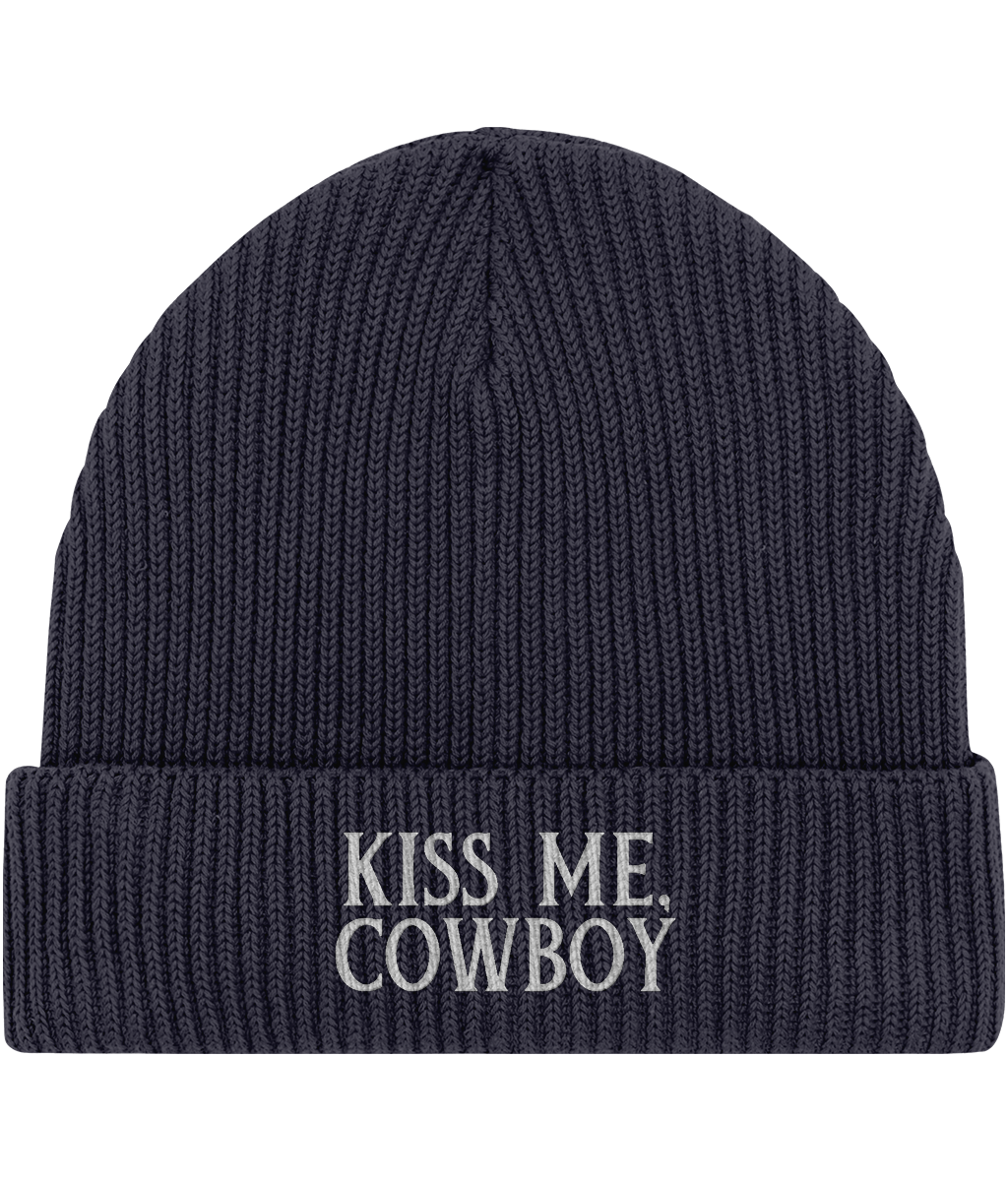 Embroidered  Fisherman Beanie | Kiss Me Cowboy