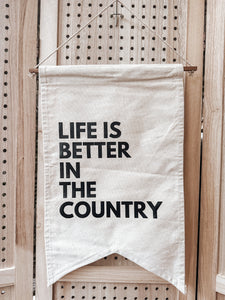 Life is better at.. personalised banner flags -