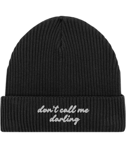 Embroidered Fisherman Beanie | Don't call me darling