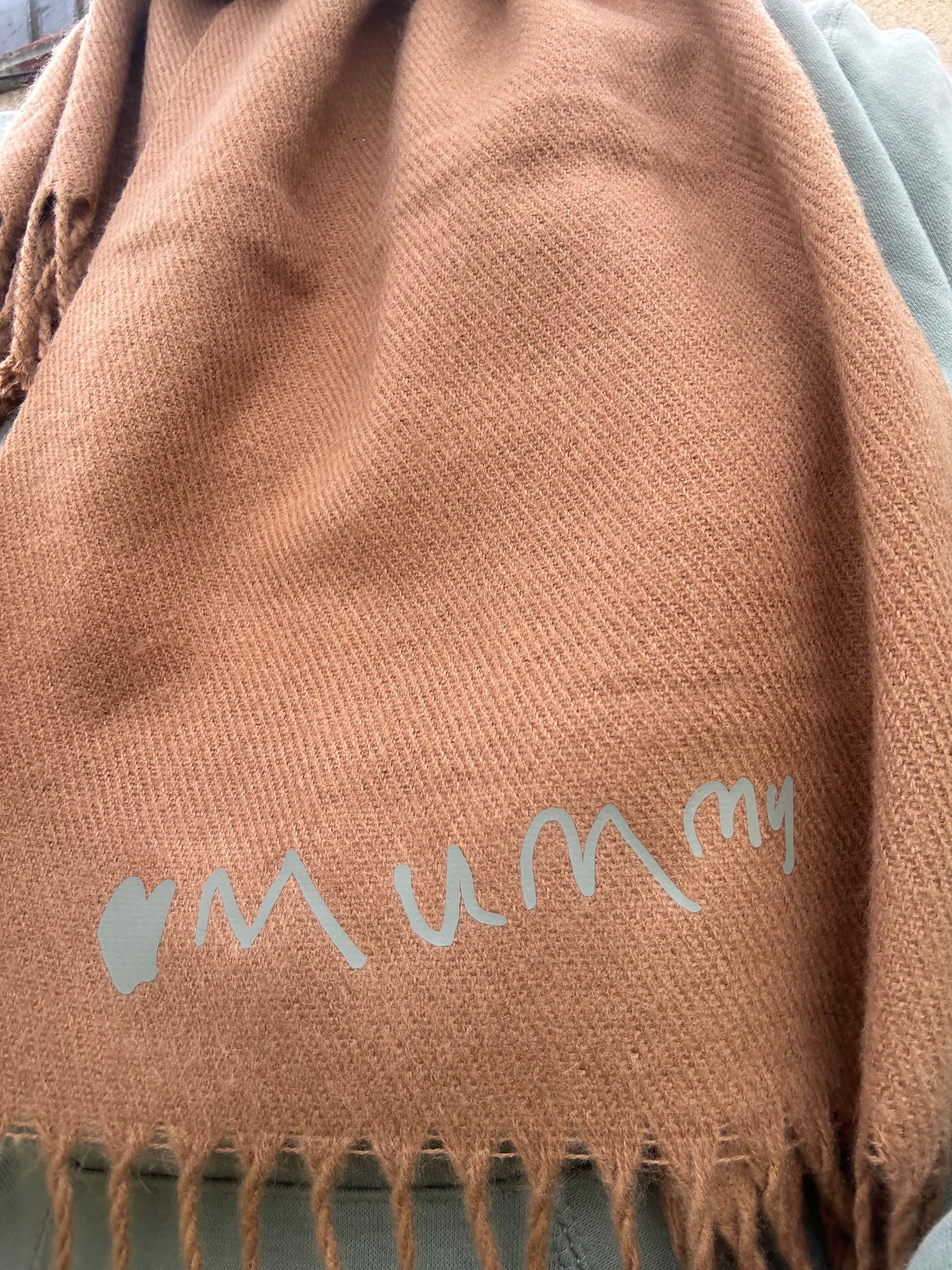 Personalised handwriting Scarf
