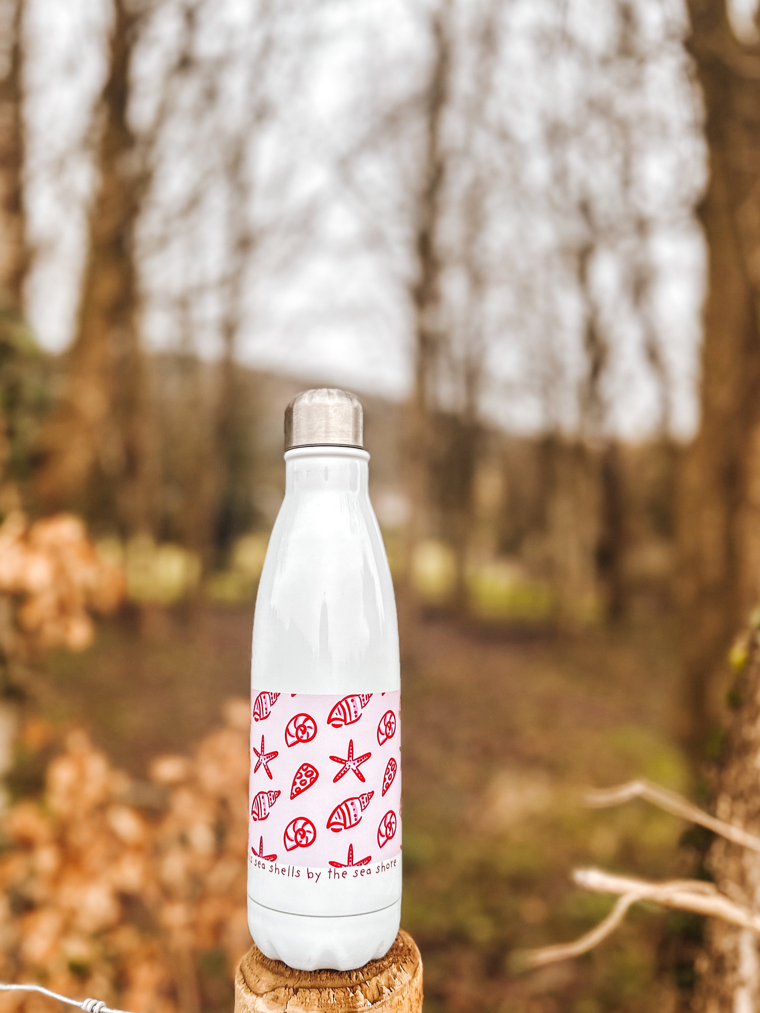 She sells sea shells by the sea shore- Adventure Division 500ml Water Bottle