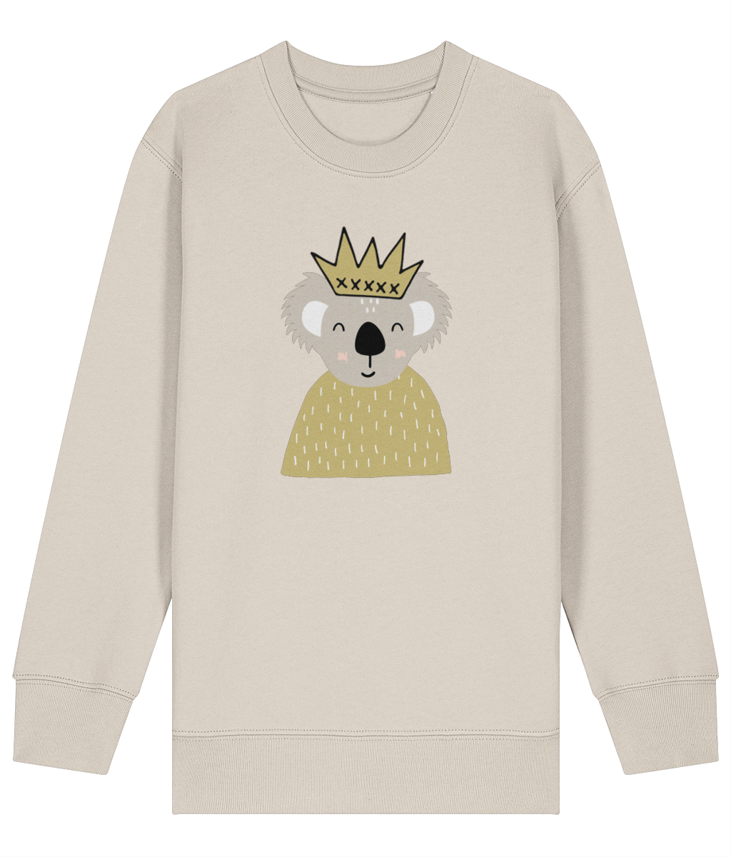 Koala Yellow crown kids sweatshirt - Dottie Koala