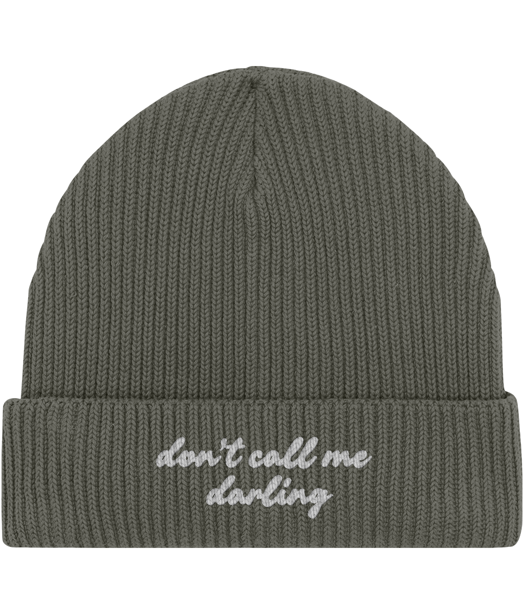 Embroidered Fisherman Beanie | Don't call me darling