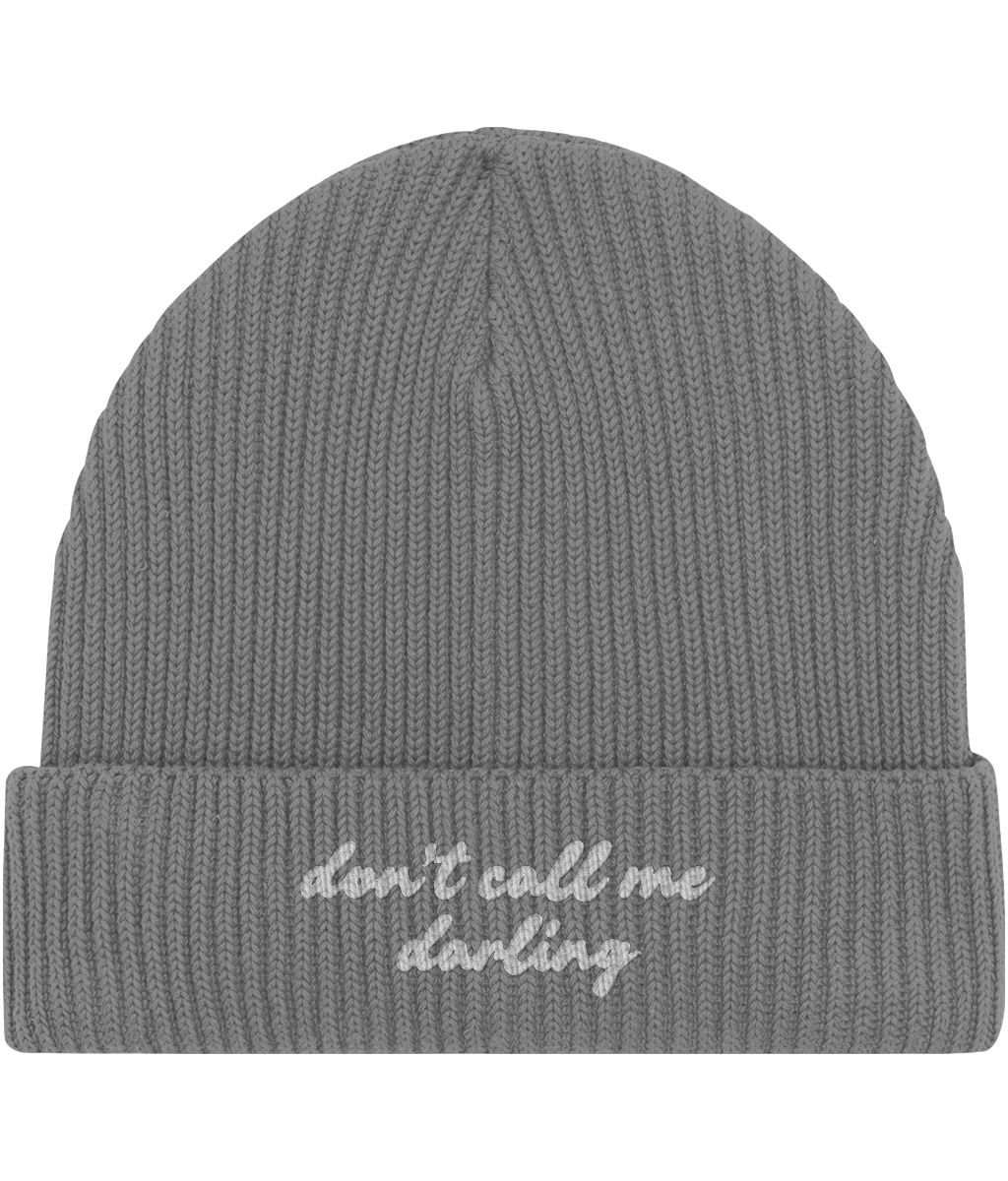 Embroidered Fisherman Beanie | Don't call me darling