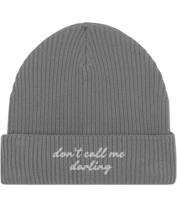 Embroidered Fisherman Beanie | Don't call me darling