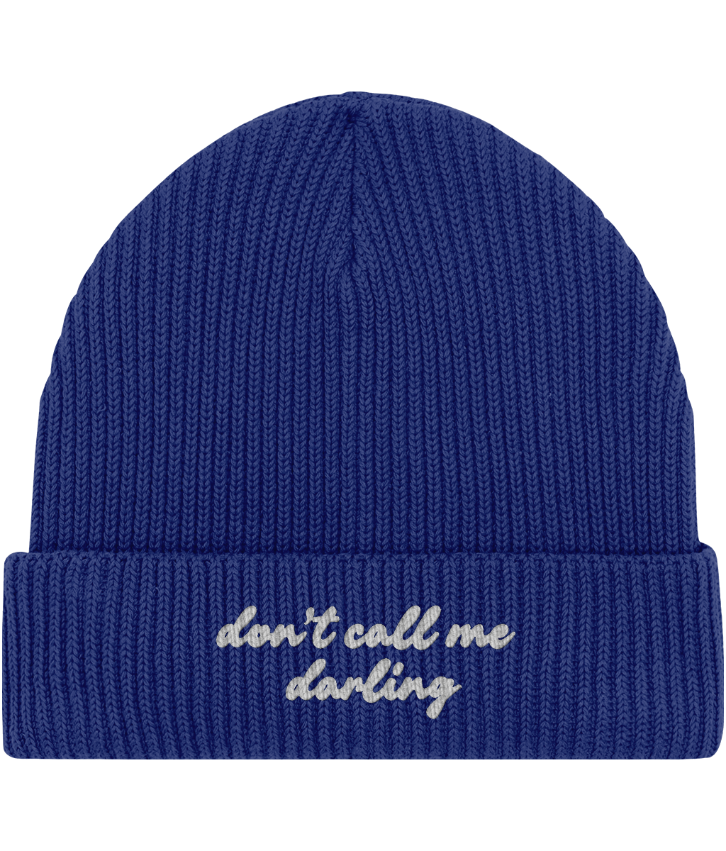 Embroidered Fisherman Beanie | Don't call me darling