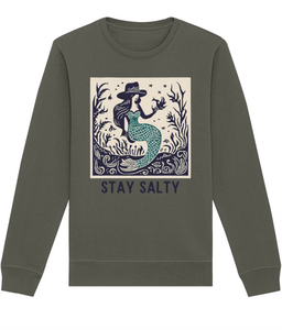 Stay Salty Unisex Sweatshirt - Cowgirl Mermaid