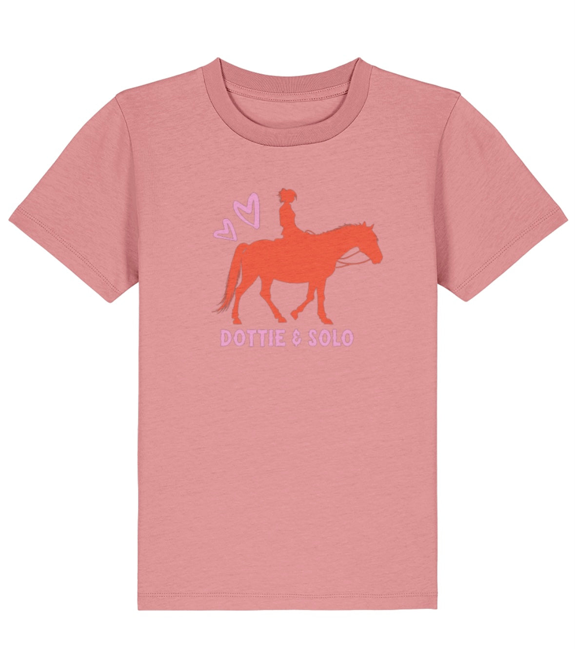 Personalised Pony & Rider  Kids Tshirt - 100% organic cotton