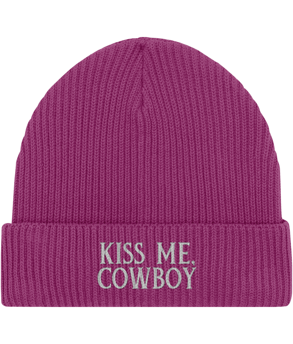 Embroidered  Fisherman Beanie | Kiss Me Cowboy