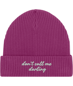 Embroidered Fisherman Beanie | Don't call me darling