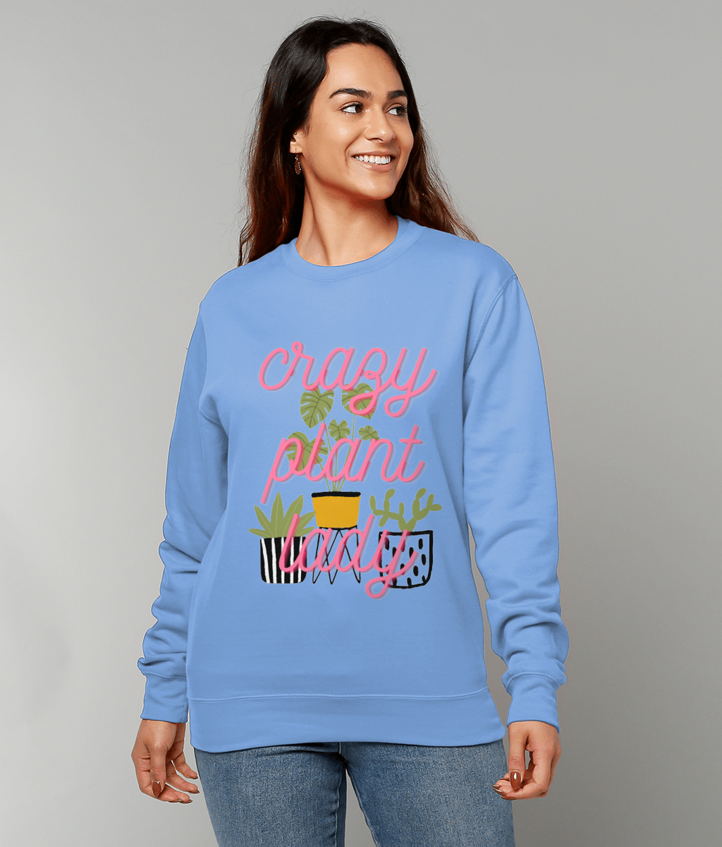 Crazy plant lady adults Sweatshirt-Various colours and sizes