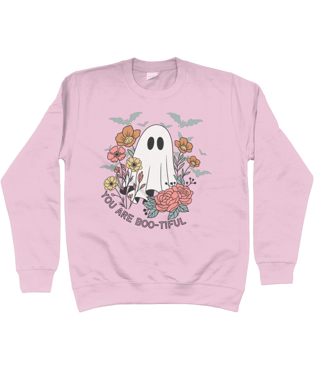 You are Boo-tiful Seasonal Kids sweatshirt (black text)