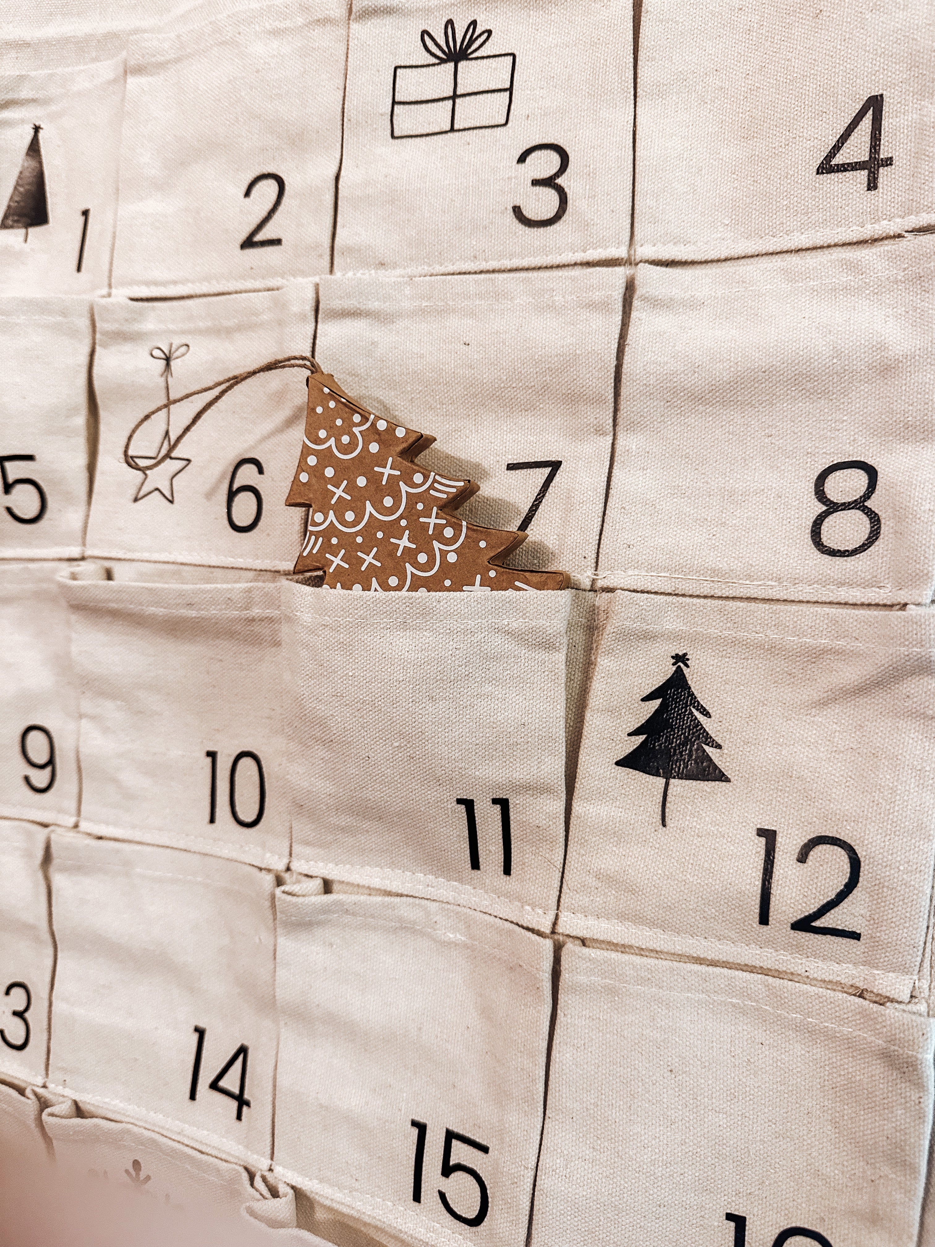 Personalised Christmas advent calendar, canvas, re useable, customisable