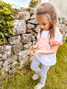 Kids unisex t shirt floral vibes today and everyday