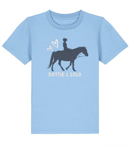 Personalised Pony & Rider  Kids Tshirt - 100% organic cotton