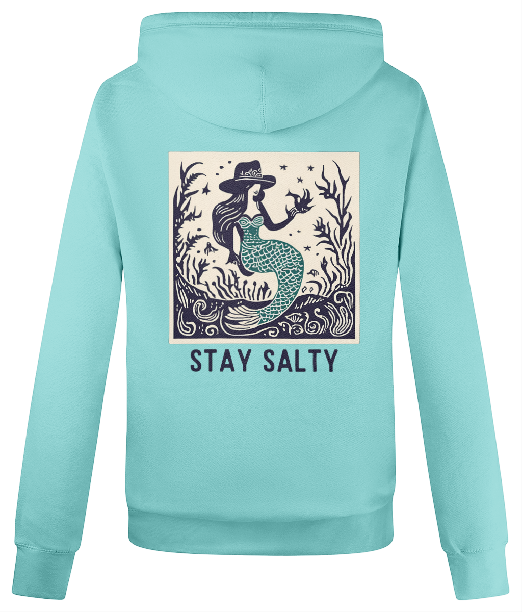 Stay Salty Unisex Hoodie- Cowgirl Mermaid