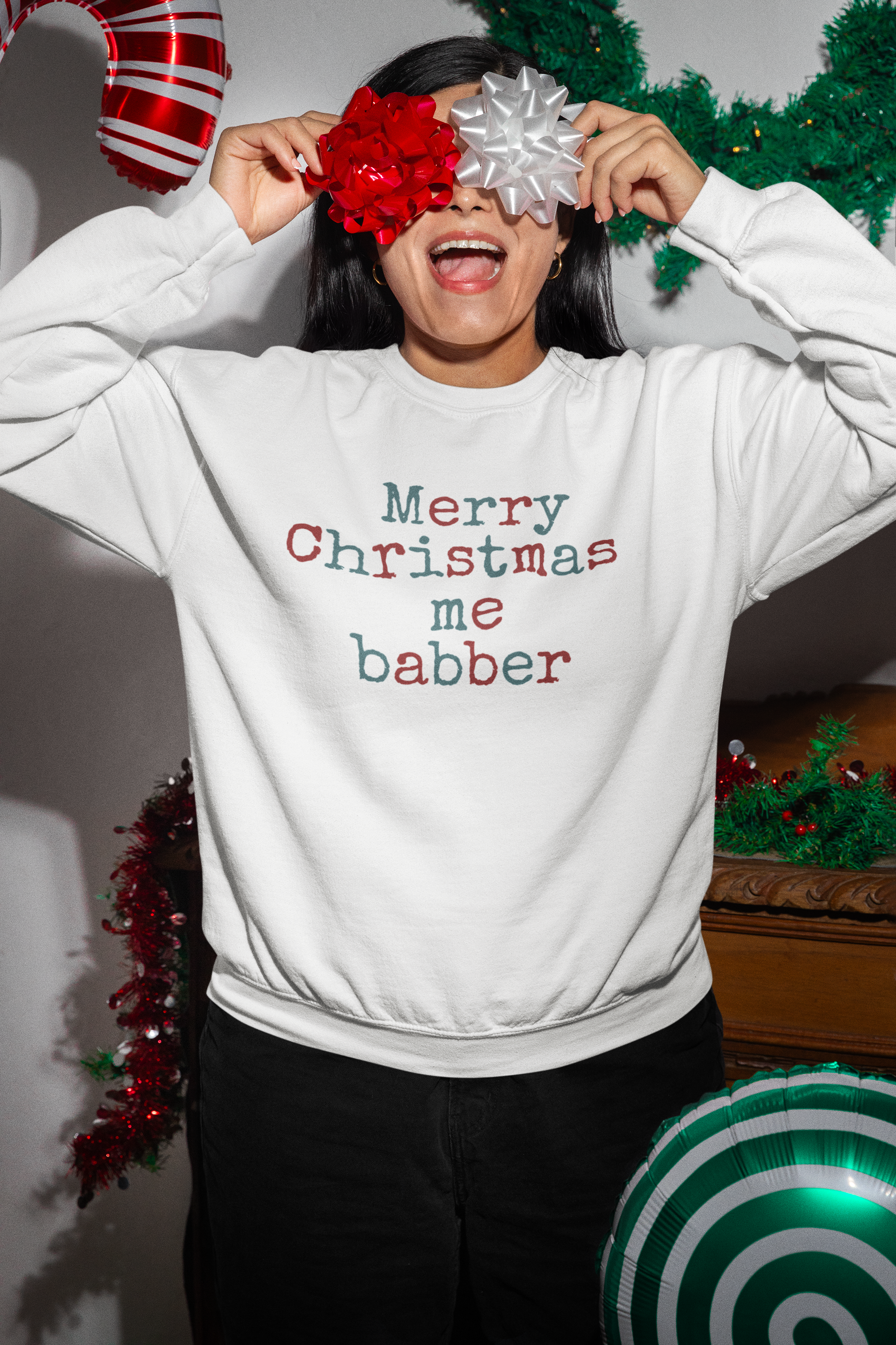 Merry Christmas Me Babber Seasonal Sweatshirt - West Country