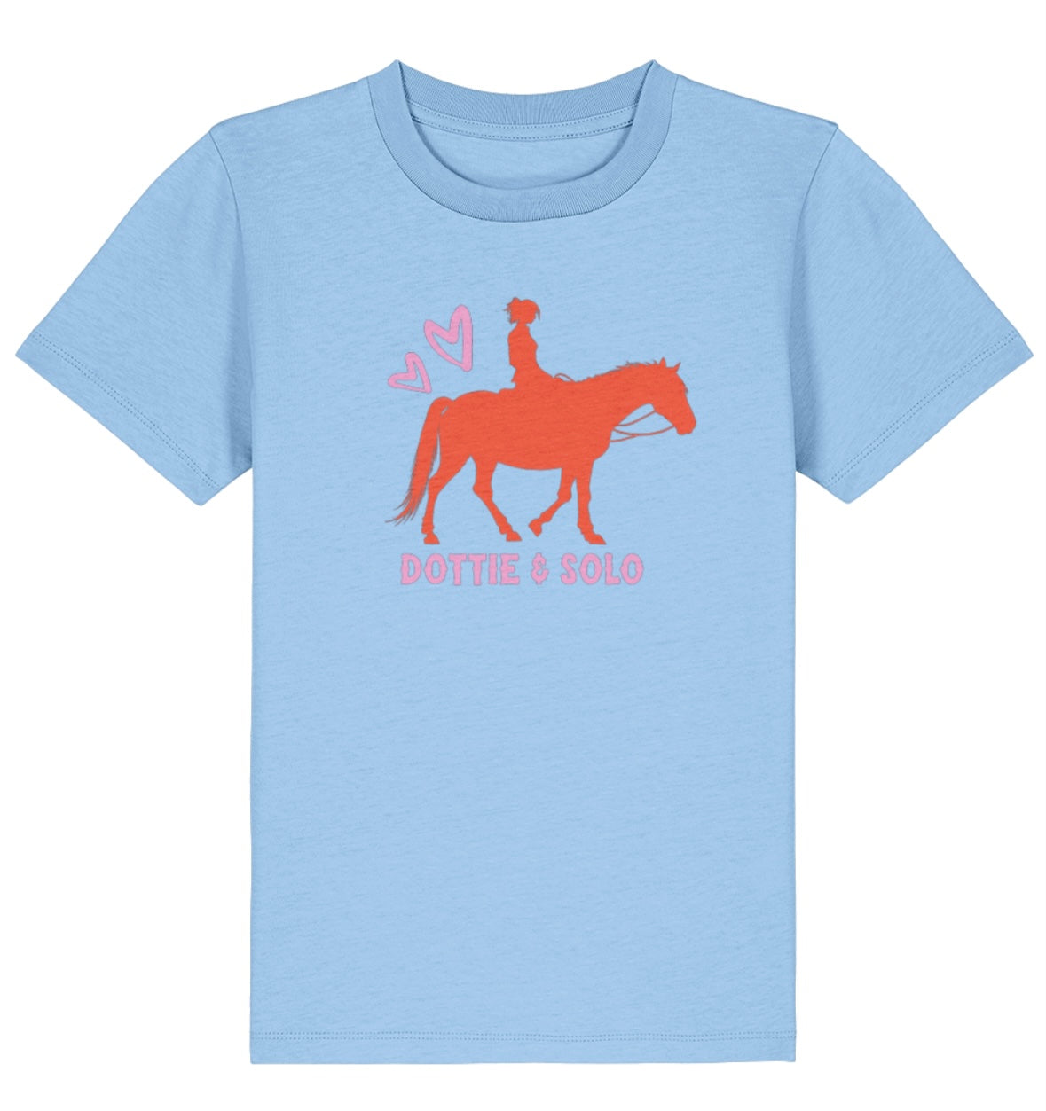 Personalised Pony & Rider  Kids Tshirt - 100% organic cotton