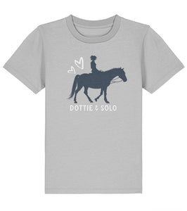 Personalised Pony & Rider  Kids Tshirt - 100% organic cotton