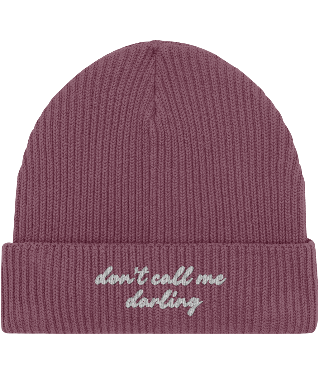 Embroidered Fisherman Beanie | Don't call me darling