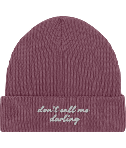 Embroidered Fisherman Beanie | Don't call me darling