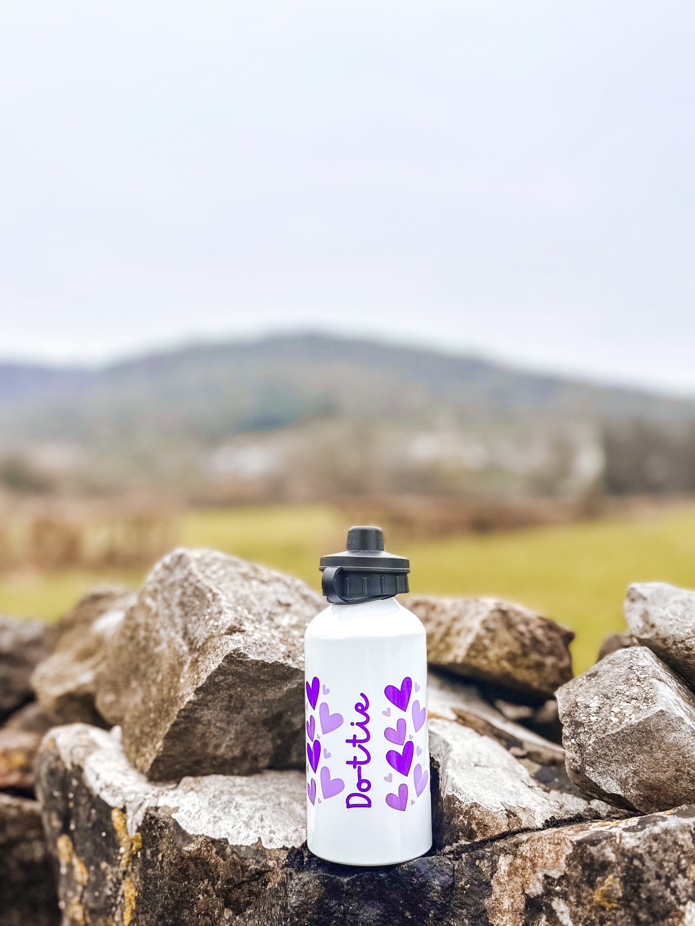 Personalised Heart Adventure Division 400ml water bottle