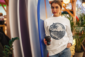 Unisex Sweatshirt Good Vibes Only - Summer Beach Clothing