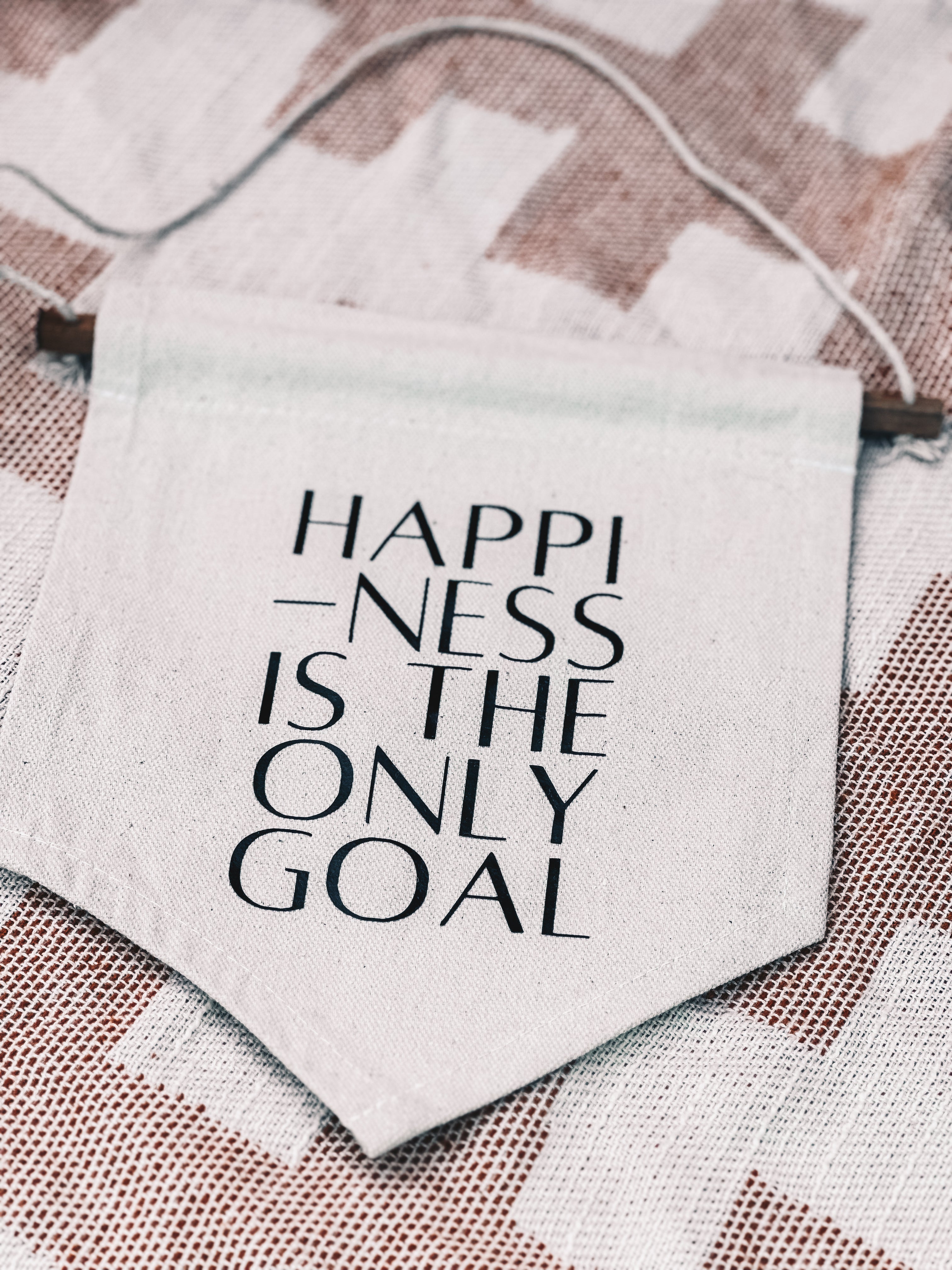 Happiness canvas flag /banner /pennant- Garden Pop up