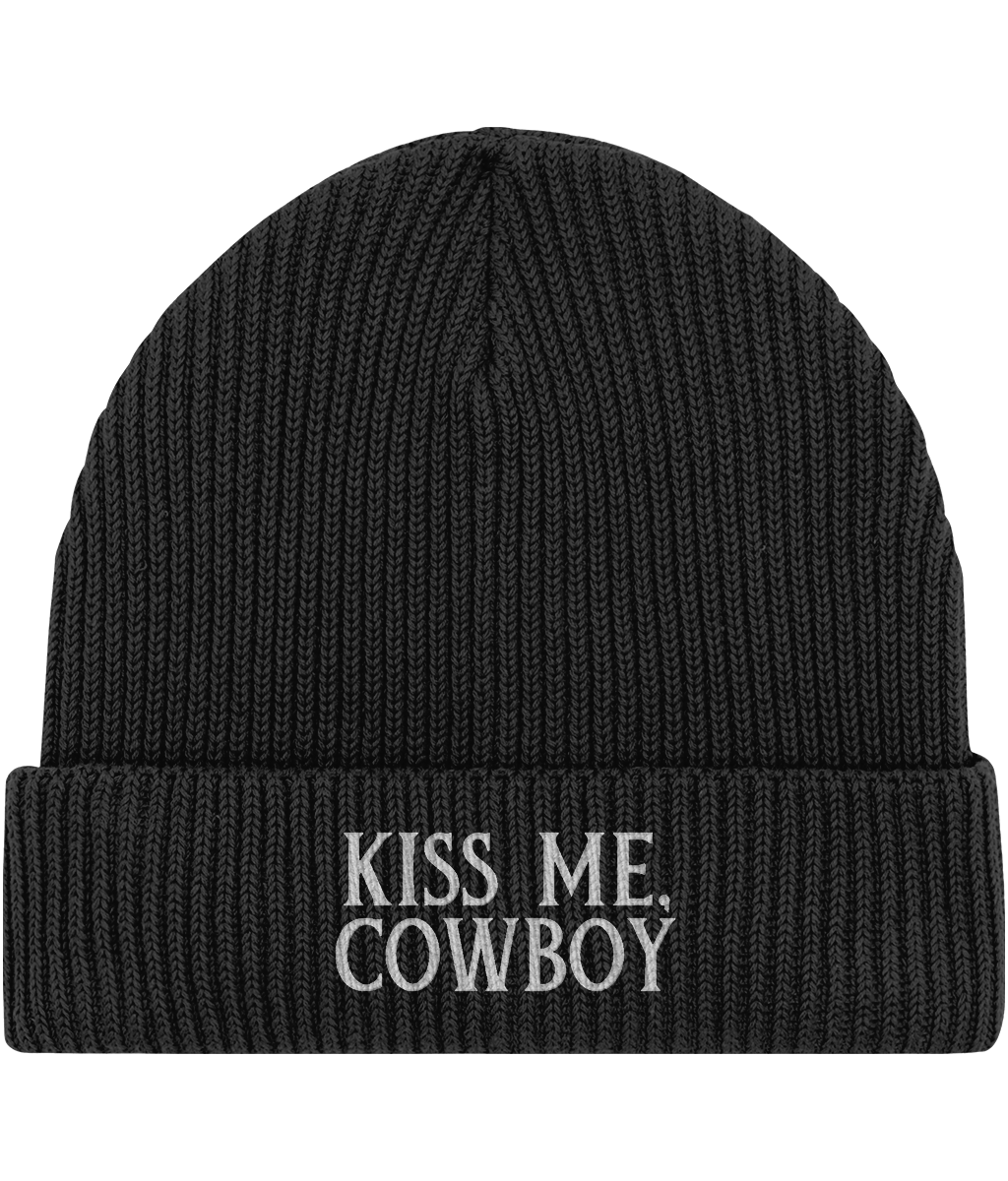 Embroidered  Fisherman Beanie | Kiss Me Cowboy