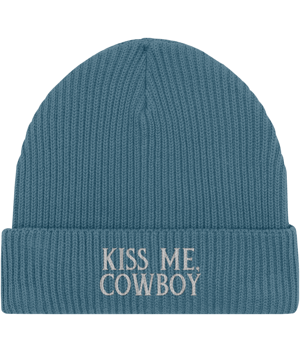 Embroidered  Fisherman Beanie | Kiss Me Cowboy