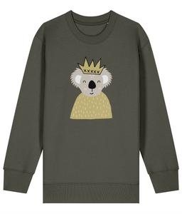 Koala Yellow crown kids sweatshirt - Dottie Koala