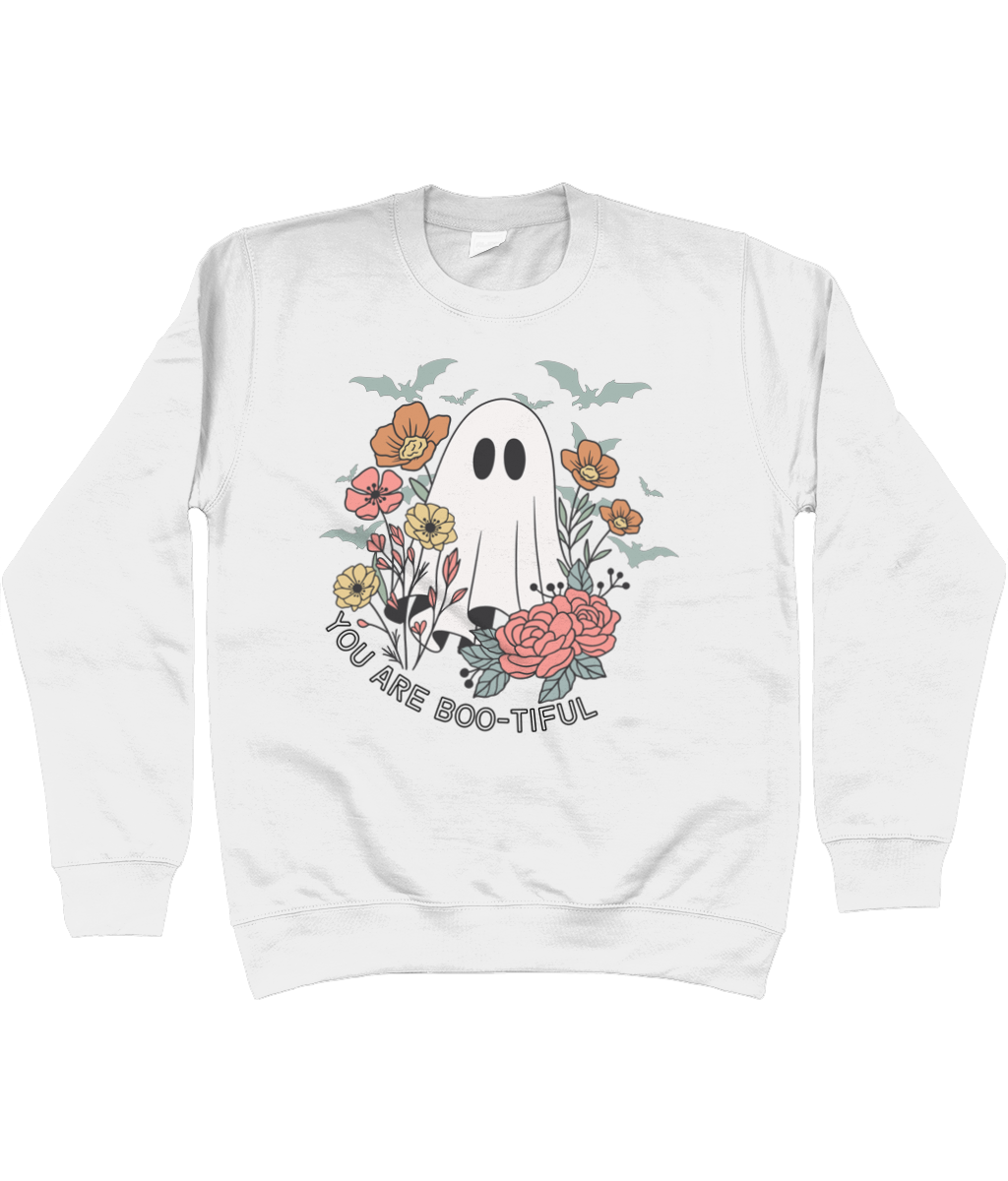 You are Boo-tiful Seasonal Kids sweatshirt (black text)