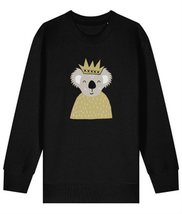 Koala Yellow crown kids sweatshirt - Dottie Koala