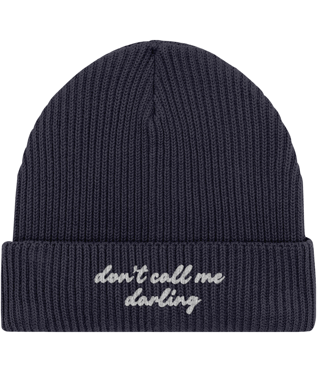 Embroidered Fisherman Beanie | Don't call me darling