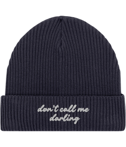 Embroidered Fisherman Beanie | Don't call me darling