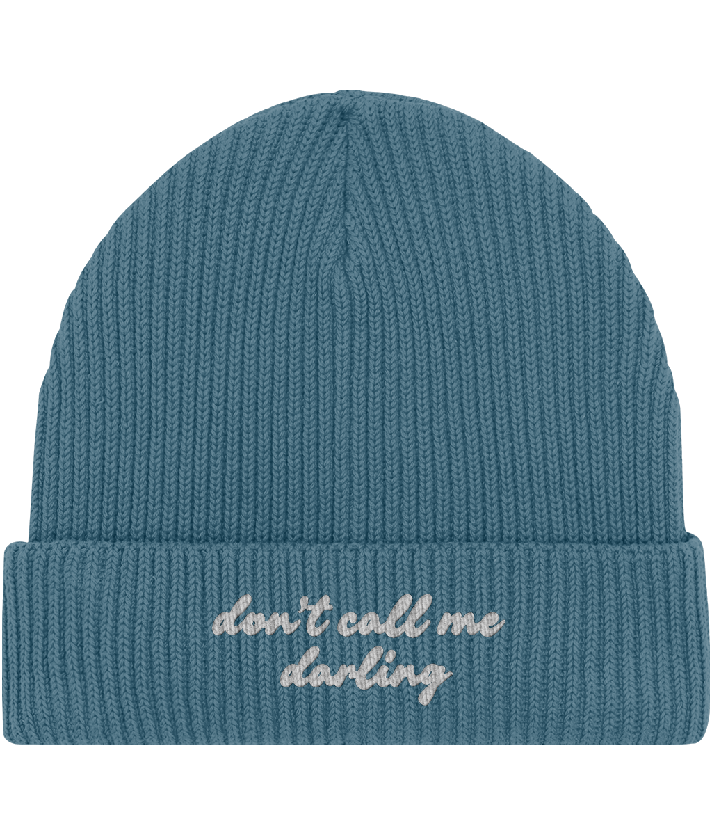 Embroidered Fisherman Beanie | Don't call me darling