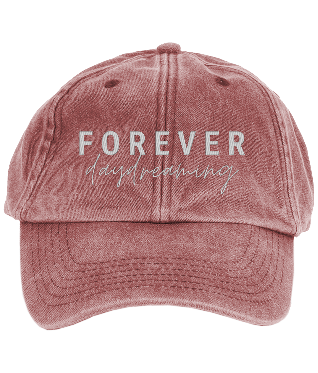 Unisex embroidered cap vintage style Low Profile Cap-  Forever daydreaming hat