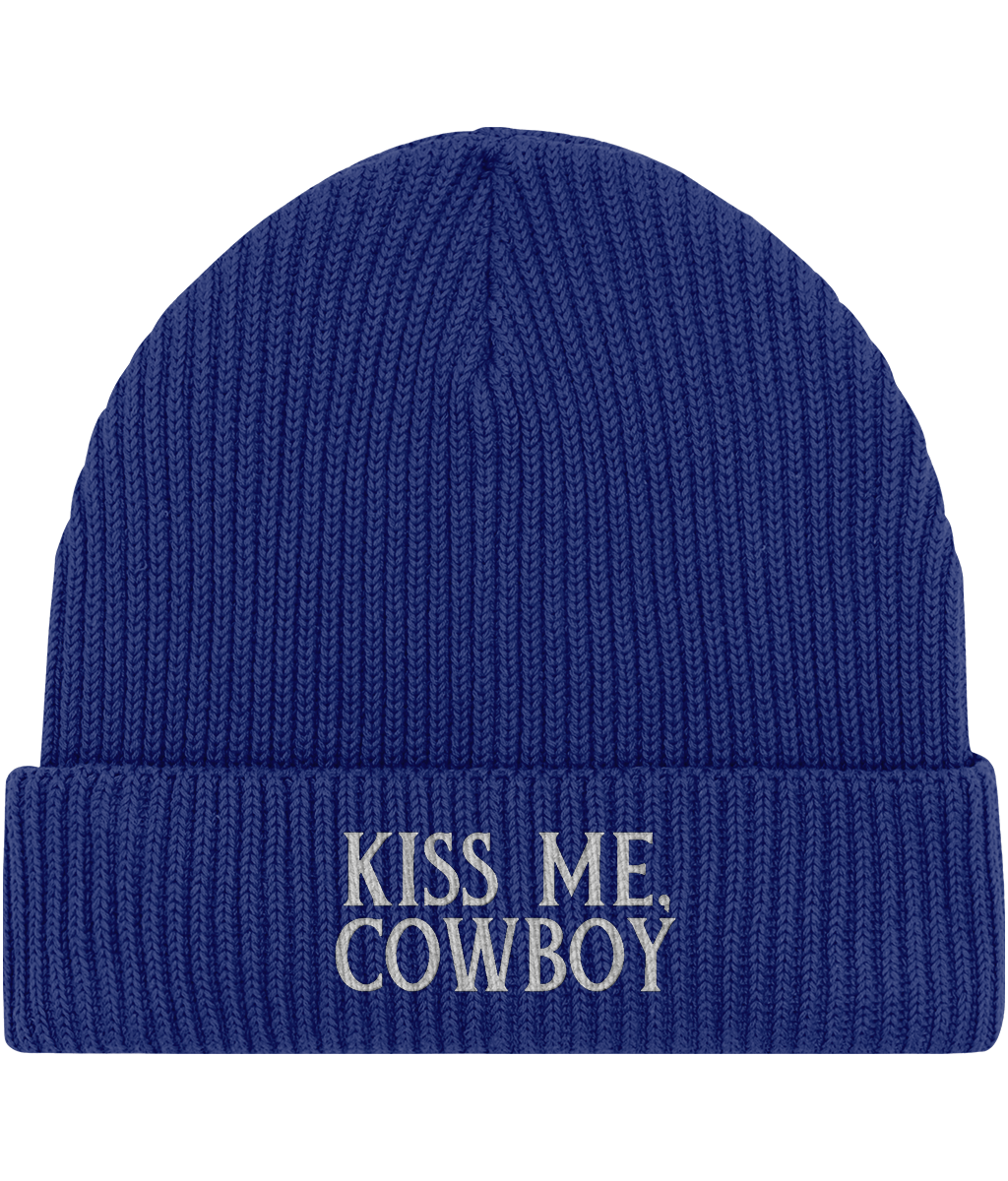 Embroidered  Fisherman Beanie | Kiss Me Cowboy