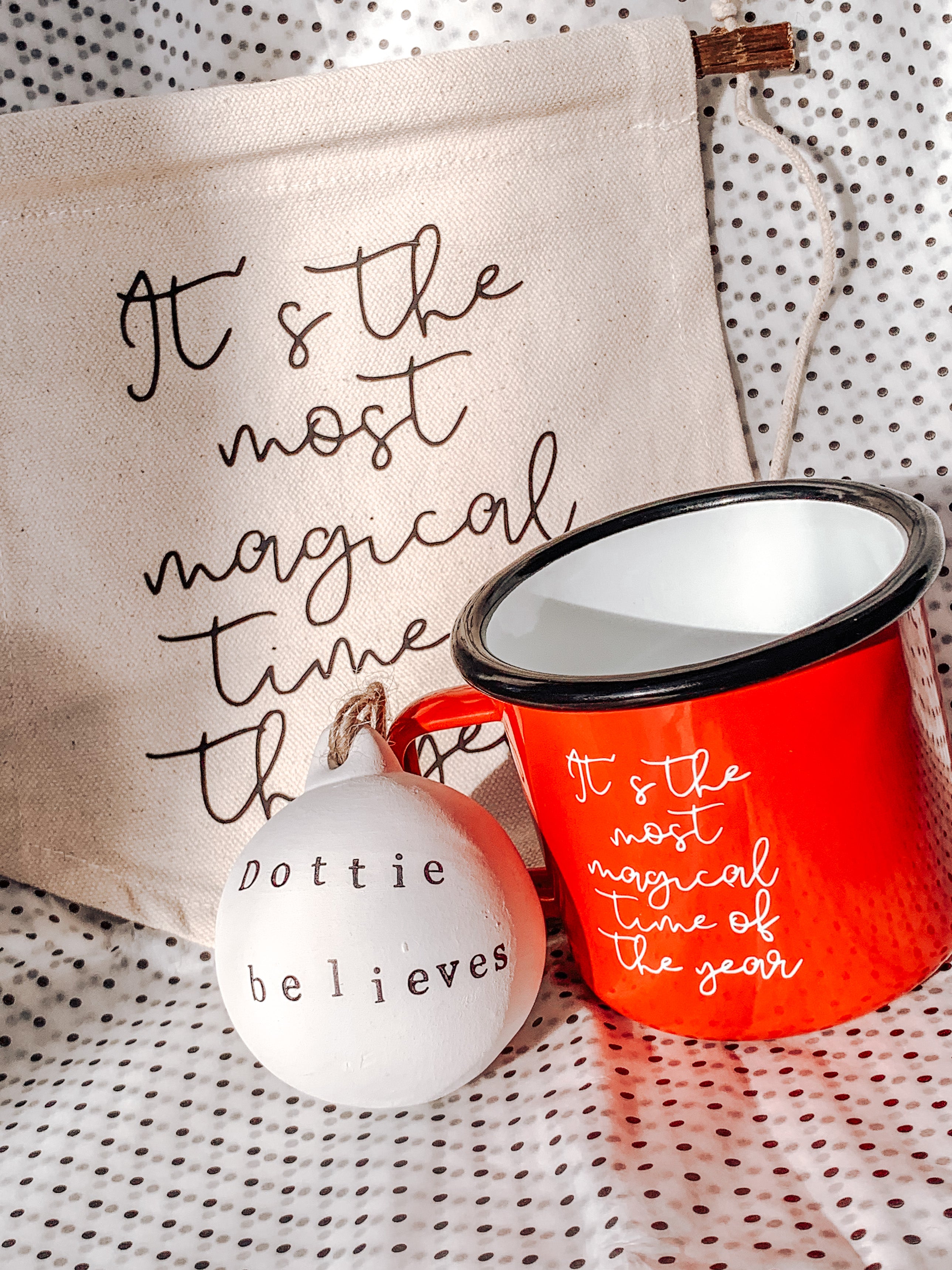 Personalised  ‘believes’ Christmas Bauble- Stamped