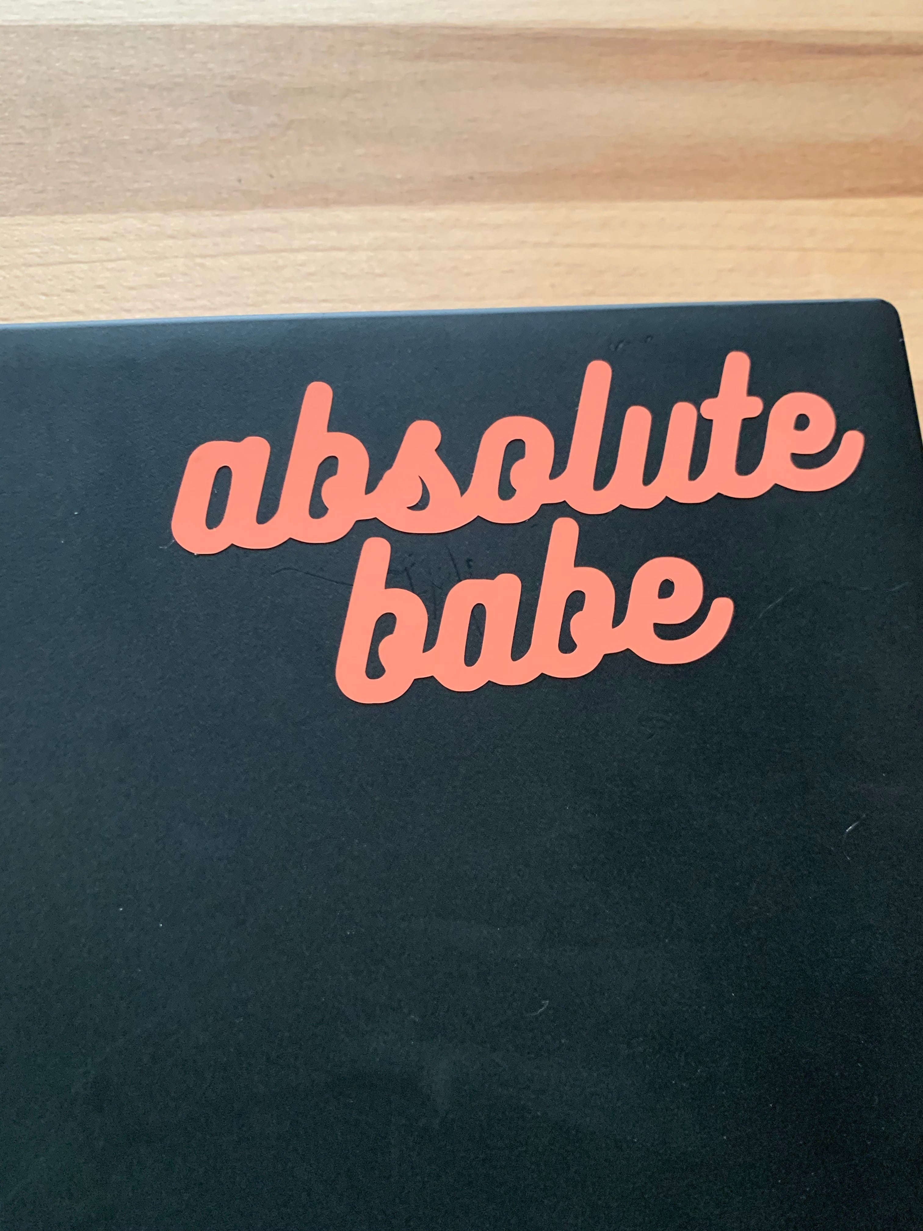 Mirror stickers vinyl decals - Absolute Babe